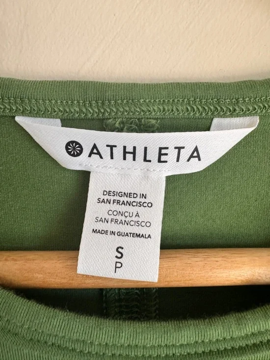 Athleta Green Sleeveless Pullover Midi Dress Womens Size S - Picture 5 of 15
